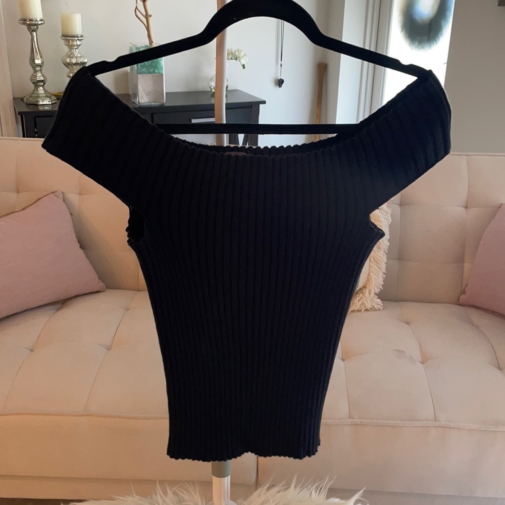 Vince Camuto ribbed off the shoulder top